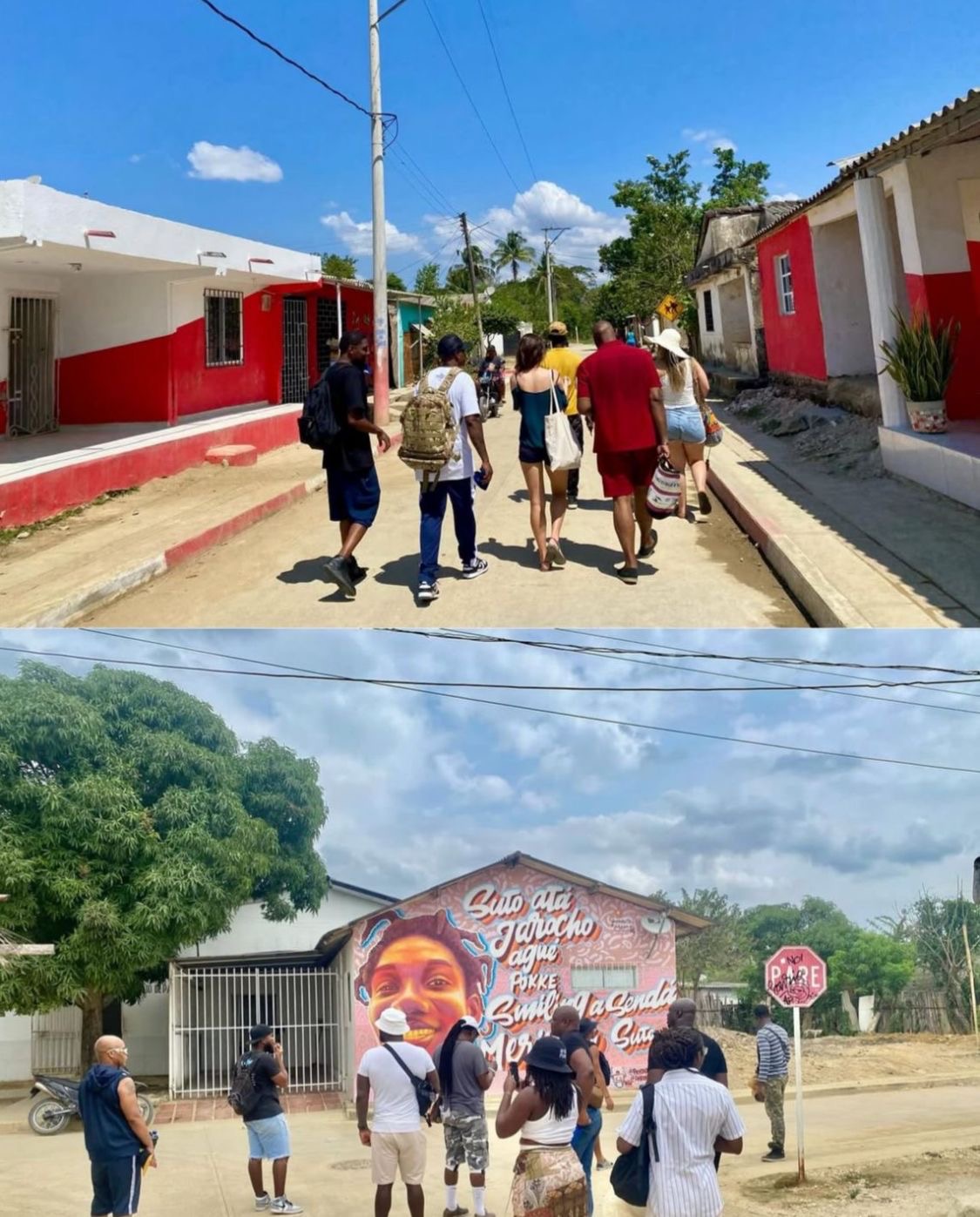 Recorrido por las calles de San Basilio de Palenque