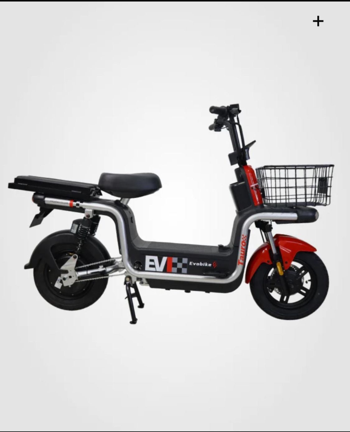 Moto eléctrica roja Evobike Tauro