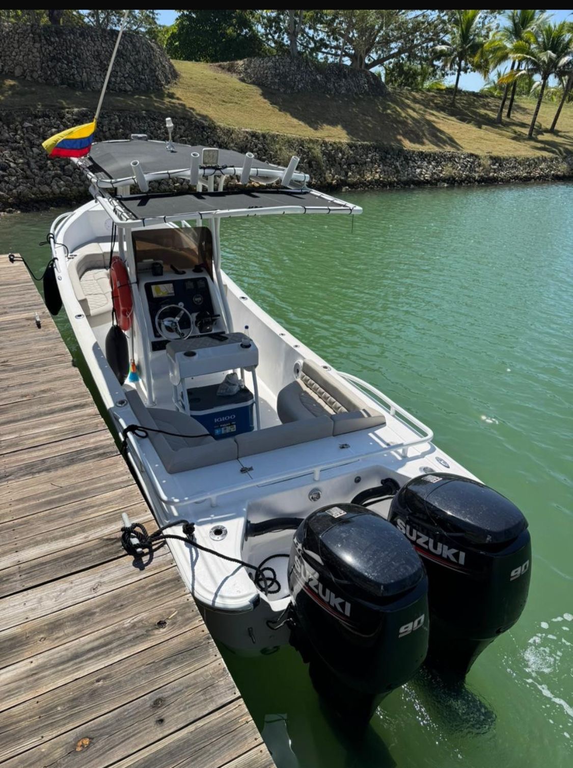 Doble motor Suzuki 90 HP del Hunter I